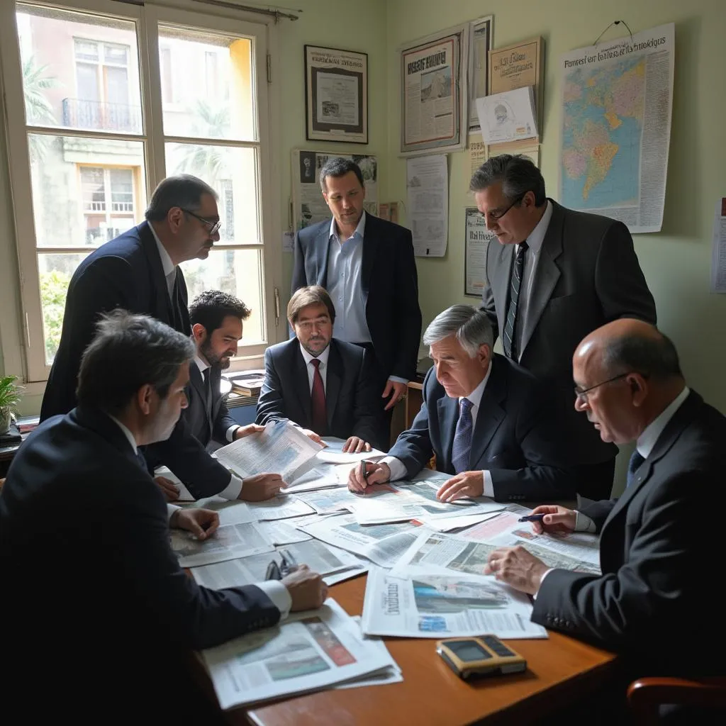Fundadores de ArgentFinance en su primera oficina